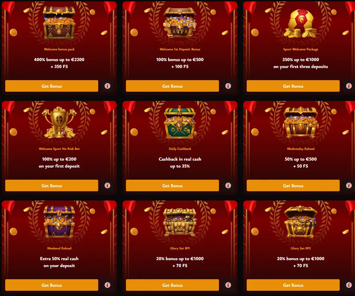 spinko casino bonuses