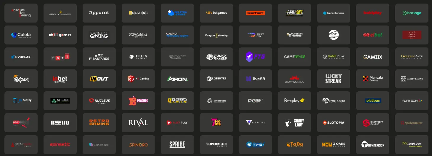 spinko casino providers